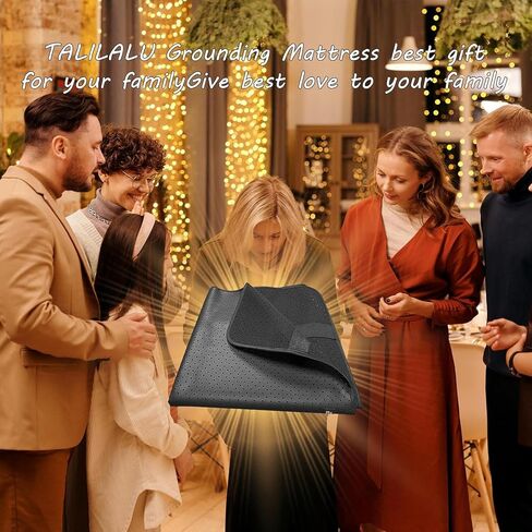 Grounding Mat for Bed Feet Sleep Yoga Pet Desk Grounding Pad for Energy Balance Wellness with 15ft Grounding Cord 23.6"x35.5" in Kuwait