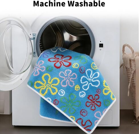 Cute Cartoon Sponge Bathroom Rug 3x2 Non-Slip Machine Washable Cool Cartoon Bedroom Rug for Bathroom, Living Room, Front Door, Playroom (35.5 * 23.6 inch) in Saudi Arabia