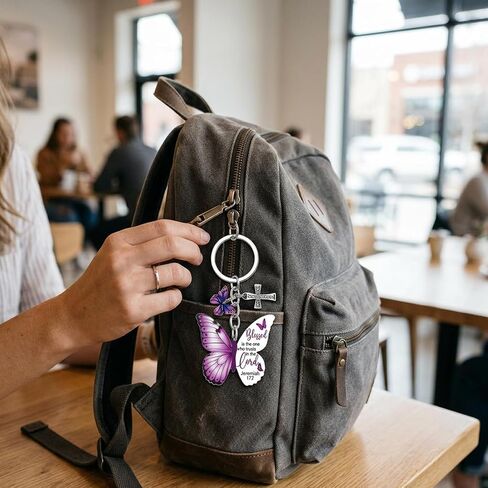 5PCS Butterfly Keychain for Women, Multiple Colors, Decorative Accessories for Keys and Bags, Gift Ideas for Friends and Family, Pink Blue Purple Gradient Color Options in Saudi Arabia