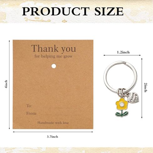 6Pcs Teacher Appreciation Keychains Gifts in Bulk Teacher Keychain Thank You for Helping Me Grow Gifts in Saudi Arabia