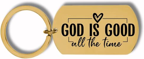 God is Good All The Time Stainless Steel Engraved Keychain in Kuwait