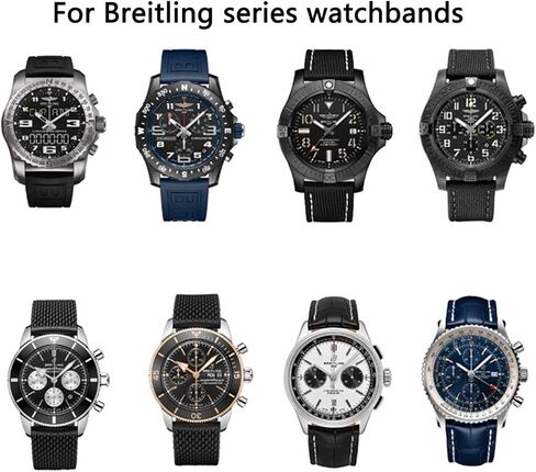 QGKYXT For Breitling navitimer avenger pin buckle Watchbands silicone Watch band 22mm 24mm colourful strap in Kuwait
