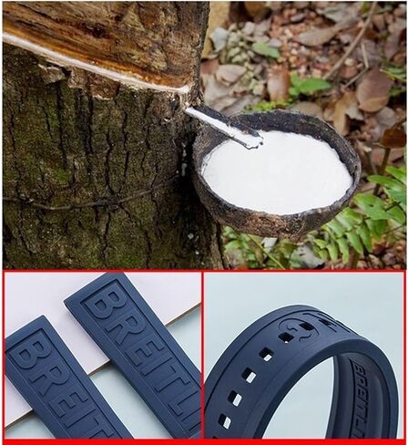 QGKYXT For Breitling navitimer avenger pin buckle Watchbands silicone Watch band 22mm 24mm colourful strap in Kuwait