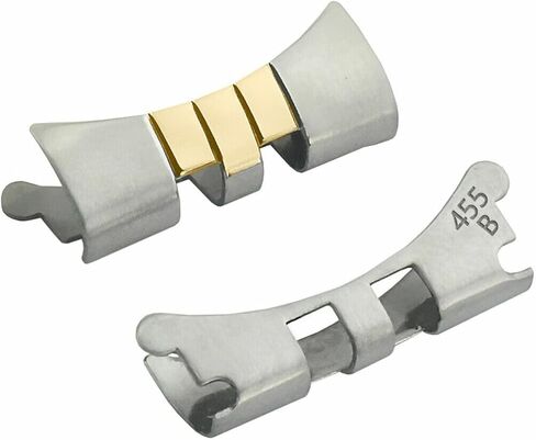 Ewatchparts 2 End Piece Link Compatible With Rolex Datejust 20mm Jubilee Watch Band 18K / Stainless Steel Real Gold 16233 in Kuwait