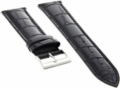 Ewatchparts 18mm Leather Watch Band Strap Compatible With Rolex Cellini Watch Black in Saudi Arabia