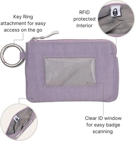 حافظة بطاقات RFID - محفظة خفيفة الوزن مقاس 5 × 3.5 بوصة مع حلقة مفاتيح in Kuwait