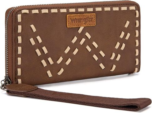 Montana West Wrangler Wristlet Wallets for Women Clutch Purse Retro Western Style Card Holder with RFID WG449-W130CF in Kuwait