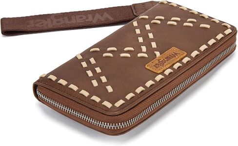 Montana West Wrangler Wristlet Wallets for Women Clutch Purse Retro Western Style Card Holder with RFID WG449-W130CF in Kuwait