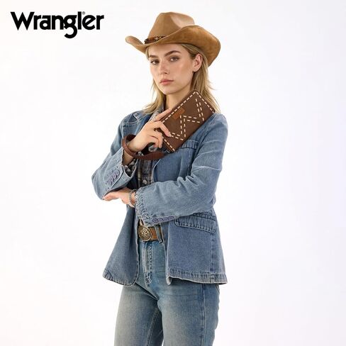 Montana West Wrangler Wristlet Wallets for Women Clutch Purse Retro Western Style Card Holder with RFID WG449-W130CF in Kuwait