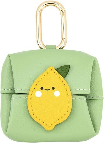 Cute Bread Coin Purse Keychain Mini Bag Charm Leather Fruit Wallet Backpack Pendant Small Earphone Case Money Pouch for Women in Saudi Arabia