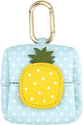 Cute Bread Coin Purse Keychain Mini Bag Charm Leather Fruit Wallet Backpack Pendant Small Earphone Case Money Pouch for Women in Saudi Arabia