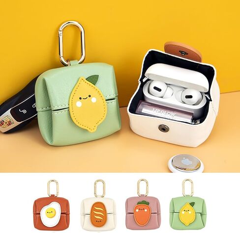 Cute Bread Coin Purse Keychain Mini Bag Charm Leather Fruit Wallet Backpack Pendant Small Earphone Case Money Pouch for Women in Saudi Arabia