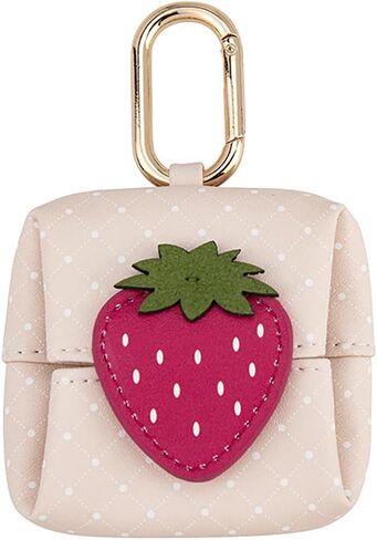 Cute Bread Coin Purse Keychain Mini Bag Charm Leather Fruit Wallet Backpack Pendant Small Earphone Case Money Pouch for Women in Saudi Arabia