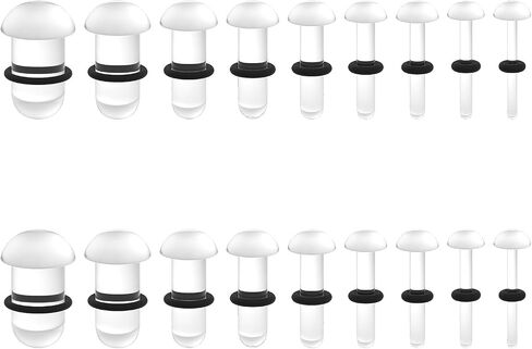 14G-00G Resin Glass Ear Gauge Plugs Stretching Kit for Ears Women Men Piercing Jewelry in Saudi Arabia