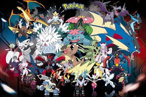 Pokemon Mega Poster Maxi - 91.5 x 61cms (36 x 24 Inches) in Saudi Arabia