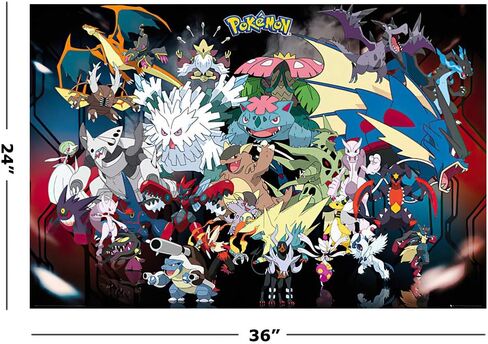 Pokemon Mega Poster Maxi - 91.5 x 61cms (36 x 24 Inches) in Saudi Arabia