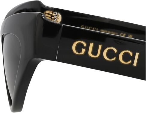 Gucci Women's Cat Eye Sunglasses, Recycled Acetate Frame, Gray Lenses, Designer Eyewear, Luxury Fashion Sunglasses, UV Protective Lenses, 57mm in Kuwait
