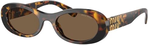 Miu Miu Women's Narrow Sunglasses, Havana, Brown, One Size | One Size in Saudi Arabia