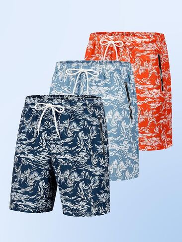 1-Pack Men's Comfortable Breathable Shorts with Drawstring for Beach, Machine Washable in Kuwait