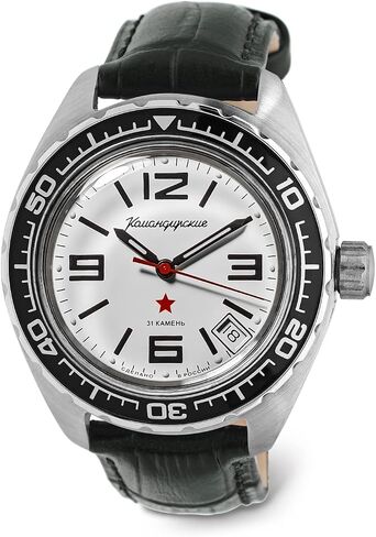 VOSTOK | Komandirskie 02K Automatic Self-Winding Russian Military Diver Wrist Watch | WR 200 m | Fashion | Business | Casual Men's Watches | Model 020716 in Kuwait