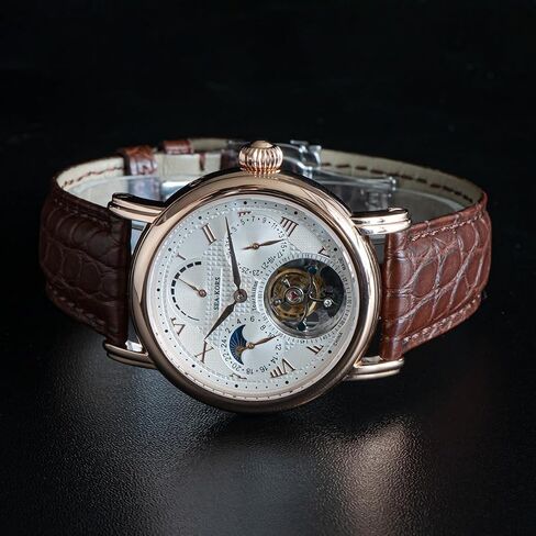Sugess Seakors SE8007GW Tourbillon Master Bluesteel Seagull ST8007 مؤشر احتياطي الطاقة الميكانيكية للرجال ساعة معصم فاخرة in Kuwait