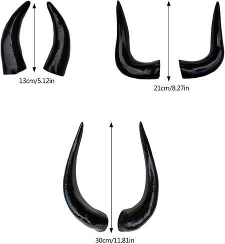 Realistic Faux Bull Horn Hairband Plastic Wonderful for Halloween and Special Occasion Headpieces Decors Outstanding in Saudi Arabia