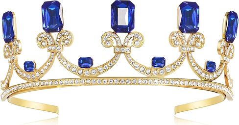 Audrey Crown Headband, Gold Princess Tiara, Descendant Birthday Crown, Audrey Cosplay Gift, Halloween Costume Headband for Adults in Saudi Arabia