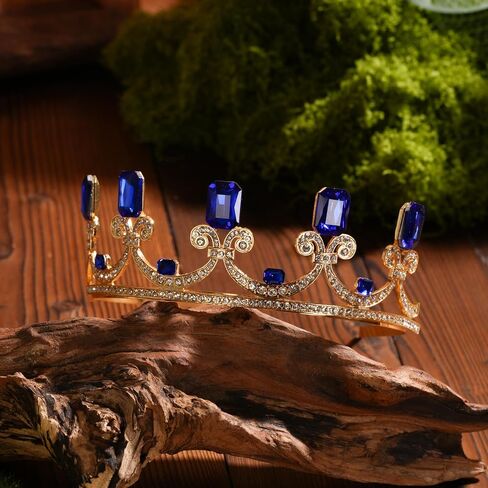 Audrey Crown Headband, Gold Princess Tiara, Descendant Birthday Crown, Audrey Cosplay Gift, Halloween Costume Headband for Adults in Saudi Arabia
