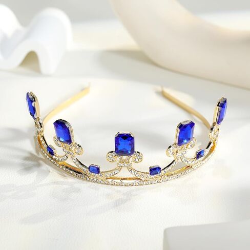 Audrey Crown Headband, Gold Princess Tiara, Descendant Birthday Crown, Audrey Cosplay Gift, Halloween Costume Headband for Adults in Saudi Arabia