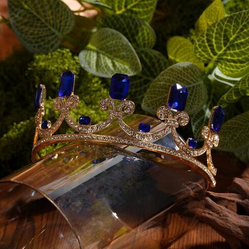Audrey Crown Headband, Gold Princess Tiara, Descendant Birthday Crown, Audrey Cosplay Gift, Halloween Costume Headband for Adults in Saudi Arabia