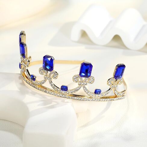 Audrey Crown Headband, Gold Princess Tiara, Descendant Birthday Crown, Audrey Cosplay Gift, Halloween Costume Headband for Adults in Saudi Arabia