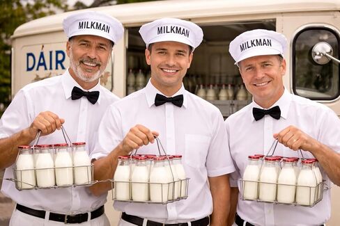 Milkman Hat | Retro Milk Delivery Hat | Milk Man Cap | Classic Dairy Delivery Driver Hats | Milkman Costume Accessories | 1950s Retro Costume Accessory | Delivery Man Costume | White | 4" X 10" in Saudi Arabia