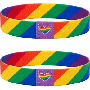 Pride Bracelet, 2PCS Pride Bracelets, Rainbow Bracelet for Pride Events Accessories, Pride Jewelry for Daily Wear in Saudi Arabia