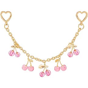 Chanaco Purse Bag Charms Extender Chain Pink Handbags Keychian Cute Cherry Purse Accessories for Women in Saudi Arabia