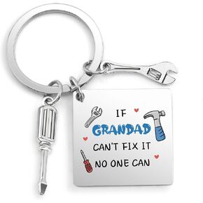 Granddad Gifts Funny Grandpa Gifts for Fathers Day Keychain Birthday Presents for New Grandpa Nonno Granddaddy Grandfather Poppy Grampy Gift Valentines Day Unique Christmas Gift Key Chain Ring Keyring in Kuwait