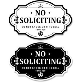 Wooden No Soliciting Sign for Front Door, 3.5x5.5 Inch,Funny No Soliciting Sign for Home, Humorous Do Not Knock Sign, No Soliciting Door Sign for Privacy, Gift for Homeowners in Saudi Arabia