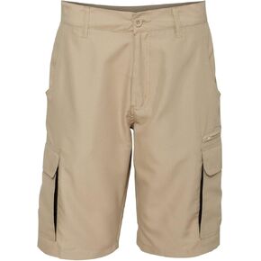 Burnside Mens Microfiber Shorts-B9803-34-Khaki in Saudi Arabia