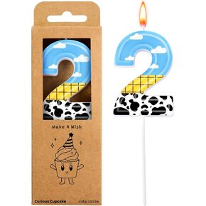 2.76 Inch Number 1 Toy Inspired Birthday Candles, Cartoon Story Number Candles, Cake Number Candles, Party Celebration, Style Candle in Kuwait