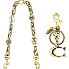 Bag Chain Charm,KeyChain Charms,Wallet Chain Charm,Extend bag strap,fashionable Purse Charms for women's Vintage Chain Char(Silver) in Saudi Arabia