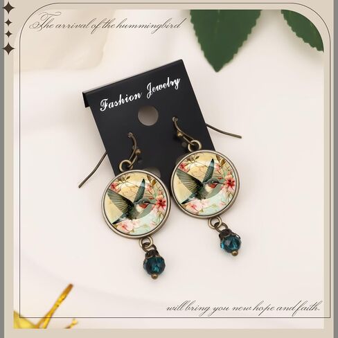 Hummingbird Gifts for Women,Hummingbird Dangle Earrings for Women,Vintage Bird Earrings, Mothers Day Christmas Birthday Gifts for Mom Grandma Sister Friends in Saudi Arabia