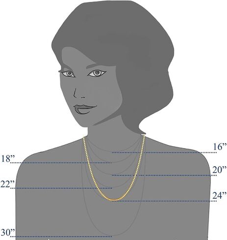 14 Karat Yellow Gold Box Chain Necklace 1.6 mm (18"-30") (18) in Saudi Arabia