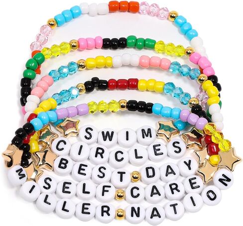 AICase for Mac Merch Miller Gifts Inspired Bracelets 5 Pcs Stackable Stretch Beaded Friendship Bracelets Concert Outfit Vinyl Poster Sticker Merchandise Gifts for Fans Women Birthday Christmas in Kuwait