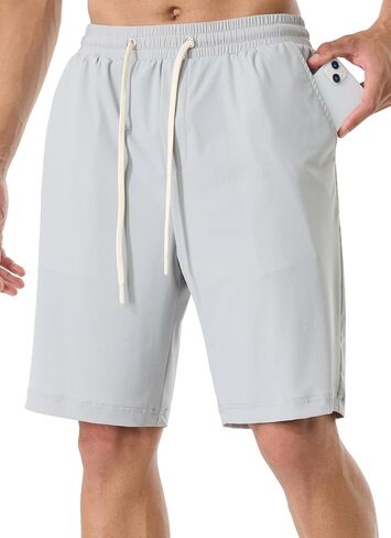 Men's 7" 4-Way Stretch Lightweight Breathable Sports Shorts | 4 Way Stretch Fabric, Elastic Waist, Deep Pockets for Running, Fitness & Daily Wear in Saudi Arabia