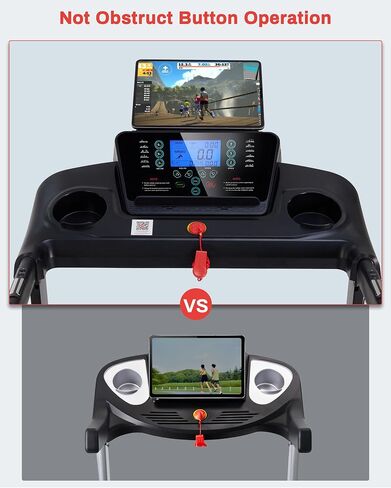 15% Auto Incline Treadmills for Home, 10 MPH Speed, 3.0 HP Foldable Treadmill, 18" Wider Belt, 36 Programs, Running Treadmills for Home with Bluetooth APP in Kuwait