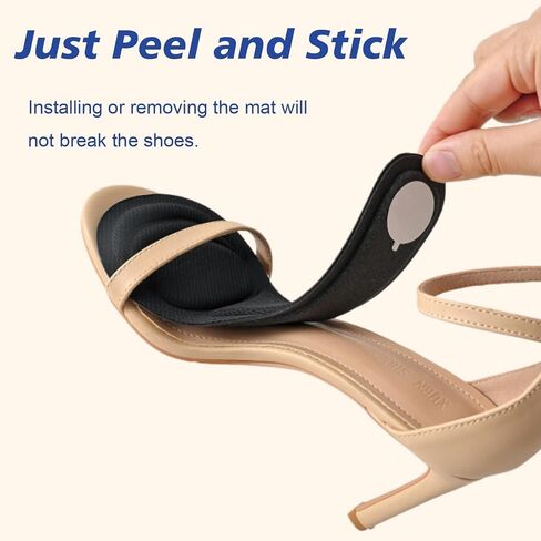 6 Pairs High Heel Inserts Women, 3/4 inch Length High Heel Cushion Insoles for High Heels, Sandals & Flats, Shock & Sweat Absorbent, Prevent Feet from Sliding Forward in Saudi Arabia