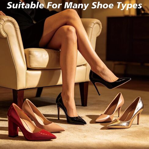 6 Pairs High Heel Inserts Women, 3/4 inch Length High Heel Cushion Insoles for High Heels, Sandals & Flats, Shock & Sweat Absorbent, Prevent Feet from Sliding Forward in Saudi Arabia