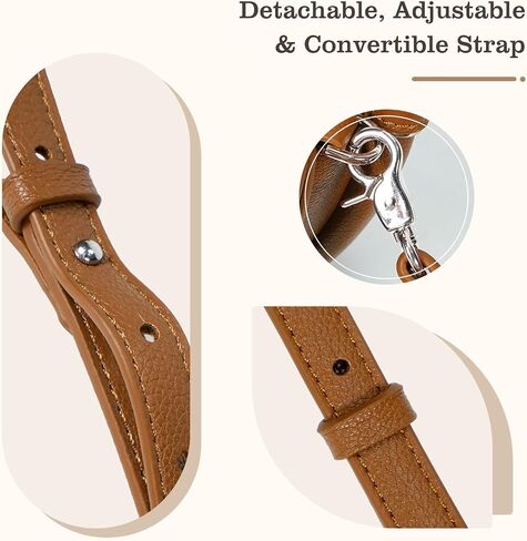 Handmade Vegan Leather Crossbody Bag for Women, Half-Moon Shoulder Bag & Top-Handle Handbag in Saudi Arabia
