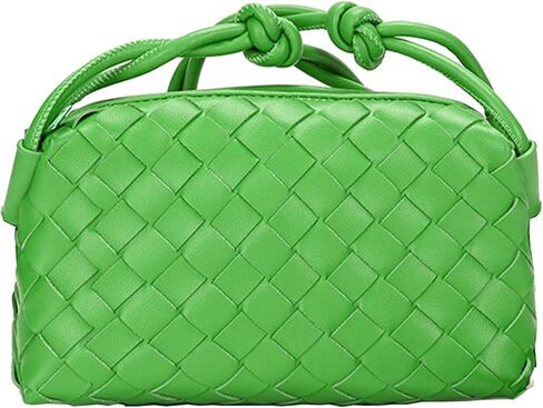 Woven Crossbody Bag for Women Leather Small Evening Purses in Saudi Arabia