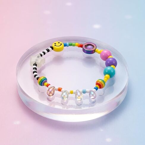 Fidget Bracelet Colorful Beaded Bracelets Anxiety Protection Healing Stretch Alleviate Anxiety Stress Protection Healing Jewelry Gifts for Women Men in Saudi Arabia