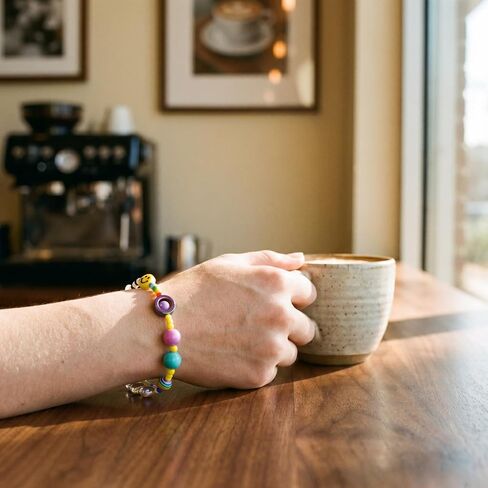 Fidget Bracelet Colorful Beaded Bracelets Anxiety Protection Healing Stretch Alleviate Anxiety Stress Protection Healing Jewelry Gifts for Women Men in Saudi Arabia